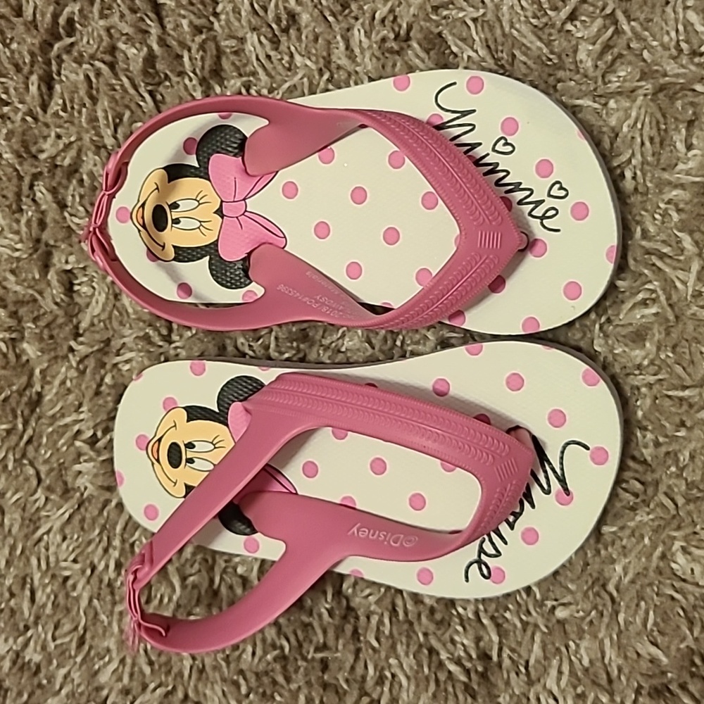 NWOT Toddler Minnie Flip Flops